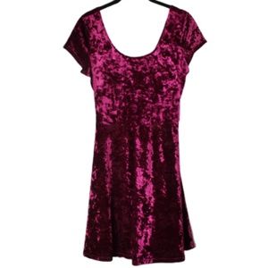 Velvet Fit & Flare Dress